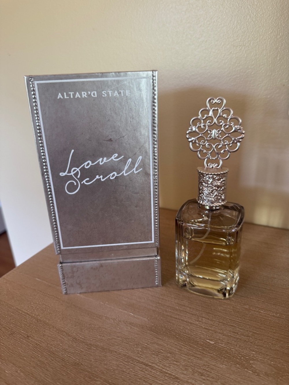 Altar'd State Love Scroll Perfume - Silver Box & Gold-Toned Bottle